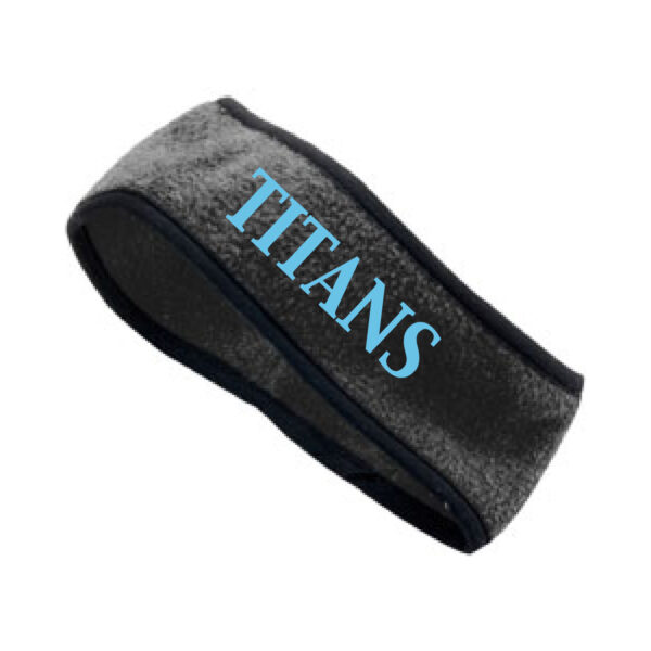 MLCHS FB Fundraiser Embroidered Titans Fleece Headband – A6753 Black