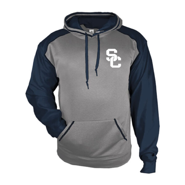 SC FB Fundraiser Sport Heather Hoodie - B146800 Steel Heather/Navy