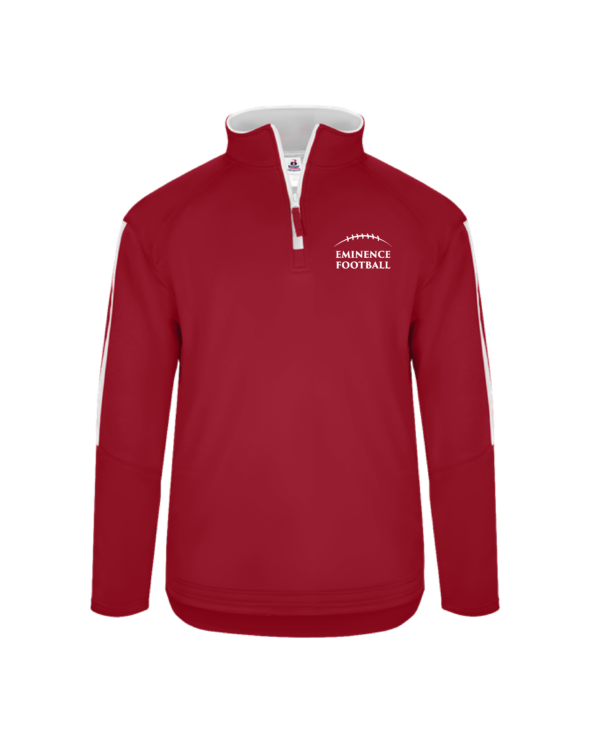 Eminence FB Fundraiser Embroidered 1/4 Zip Sideline Fleece – B148900 Red/White